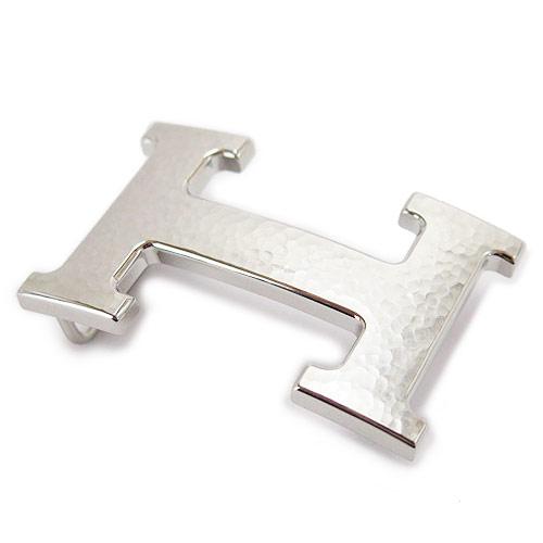 エルメスベルト HERMES エルメス レザーベルト レザー R刻印 ブラック×ブラウン/シルバー  he-be-6807