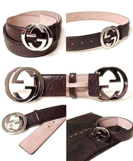 グッチ GUCCI GGバックル ベルト ブラック レザー WG 114984 AA61N 1000
