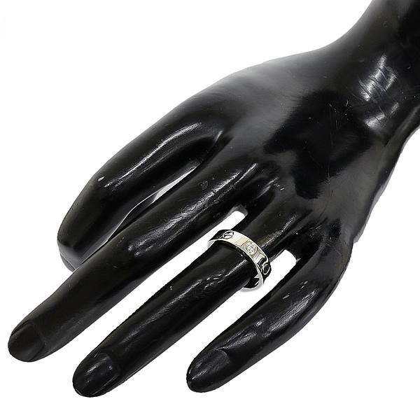 カルティエ Cartier 1P ダイヤ ミニラブ リング K18WG B608985