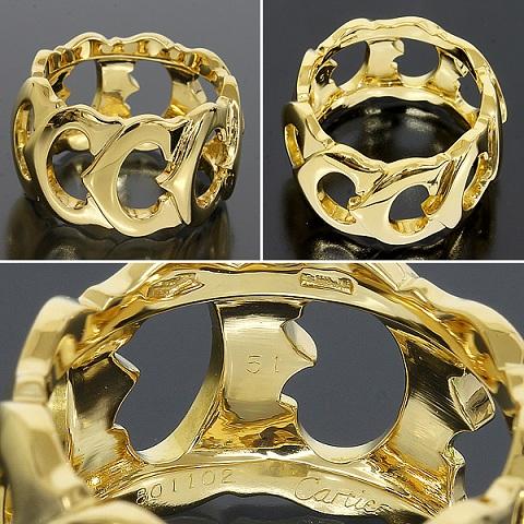 カルティエ指輪 Cartier Cドゥ リング K18YG   B6089664