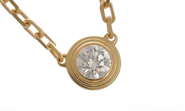 カルティエネックレス K18YG ダイヤ0.09ct ディアマンレジェ SM B7215800