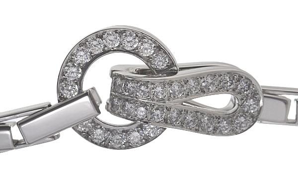 カルティエダイヤネックレス 750WG アグラフ N7023500 ダイヤチョーカー ホワイトゴールドネックレス Cartier