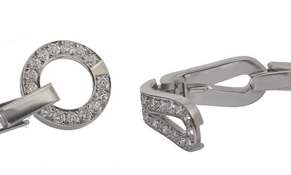 カルティエダイヤネックレス 750WG アグラフ N7023500 ダイヤチョーカー ホワイトゴールドネックレス Cartier