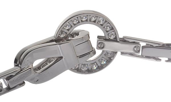カルティエダイヤネックレス 750WG アグラフ N7023500 ダイヤチョーカー ホワイトゴールドネックレス Cartier