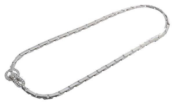 カルティエダイヤネックレス 750WG アグラフ N7023500 ダイヤチョーカー ホワイトゴールドネックレス Cartier