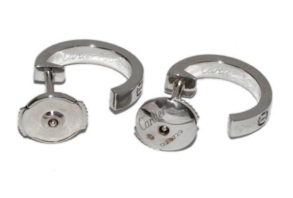 カルティエピアス Cartier  ミニラブピアス Ｋ１８ＷＧ ミニラブイヤリングB8028900