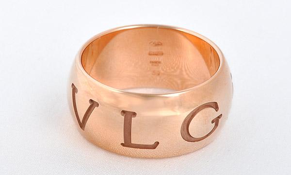 ブルガリリング BVLGARI 指輪 モノロゴリング BVLGARI ピンクゴールド AN854567