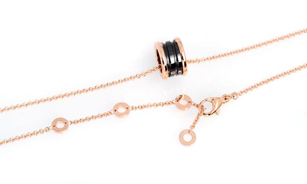 ブルガリネックレス アクセサリー レディース NPG&BK CERAMIC BZ1 CL855762 ビーゼロワン ブラックセラミック/ピンクゴールド
