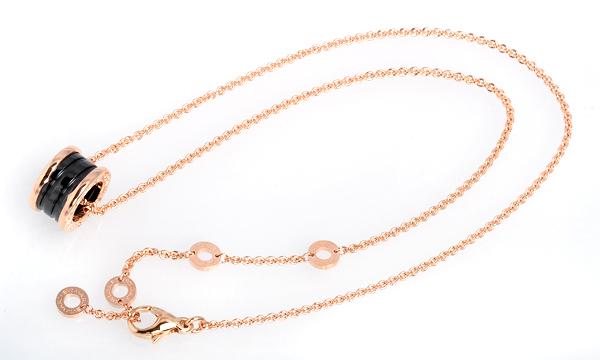 ブルガリネックレス アクセサリー レディース NPG&BK CERAMIC BZ1 CL855762 ビーゼロワン ブラックセラミック/ピンクゴールド