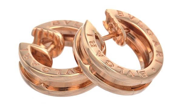 ブルガリピアス  アクセサリー ジュエリー BVLGARI OR855482 ビーゼロワン BZERO1 SMALL EARRINGS 18K ROSE GOLD レディース ピンクゴールド
