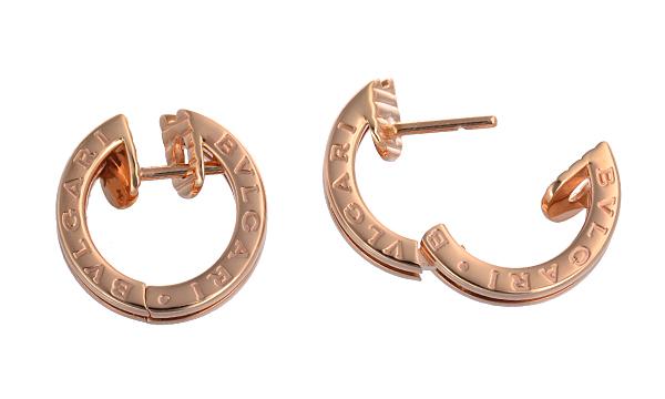 ブルガリピアス  アクセサリー ジュエリー BVLGARI OR855482 ビーゼロワン BZERO1 SMALL EARRINGS 18K ROSE GOLD レディース ピンクゴールド