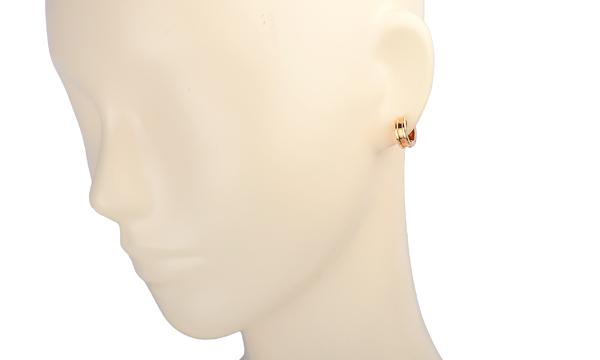 ブルガリピアス  アクセサリー ジュエリー BVLGARI OR855482 ビーゼロワン BZERO1 SMALL EARRINGS 18K ROSE GOLD レディース ピンクゴールド