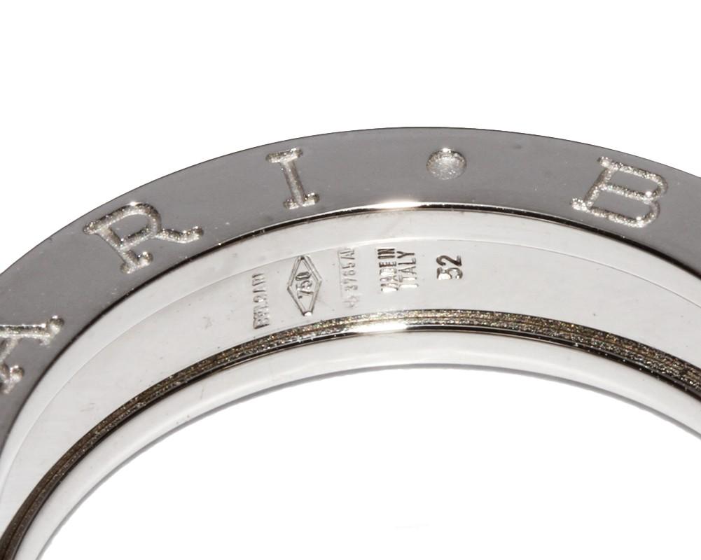 ブルガリ BVLGARI B-Zero1 リングXS(ミニ) AN852423 K18ホワイトゴールド