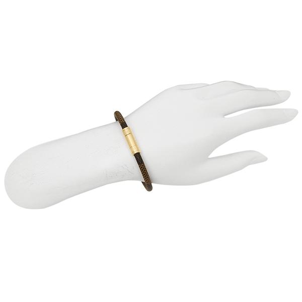 LOUIS VUITTON ブレスレット アクセサリー レディース ルイヴィトン M6139 ブラウン ゴールド
