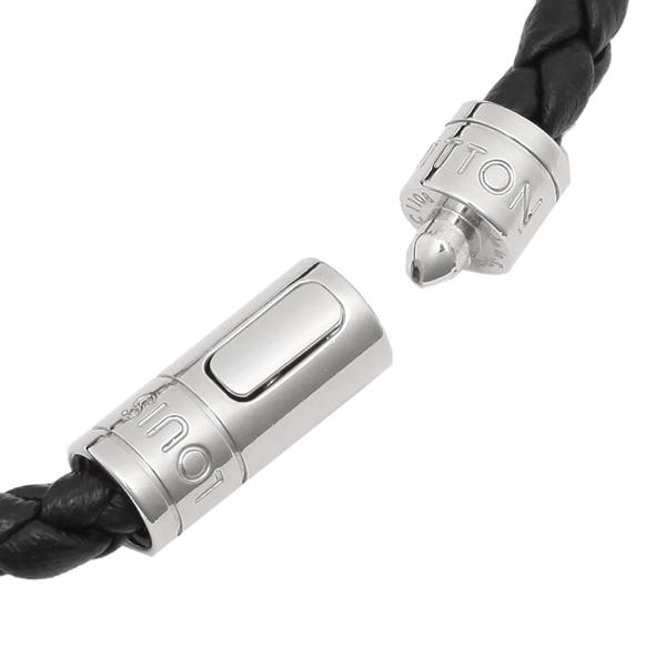 ルイヴィトン ブレスレット アクセサリー メンズ LOUIS VUITTON M6188 ブラック シルバー