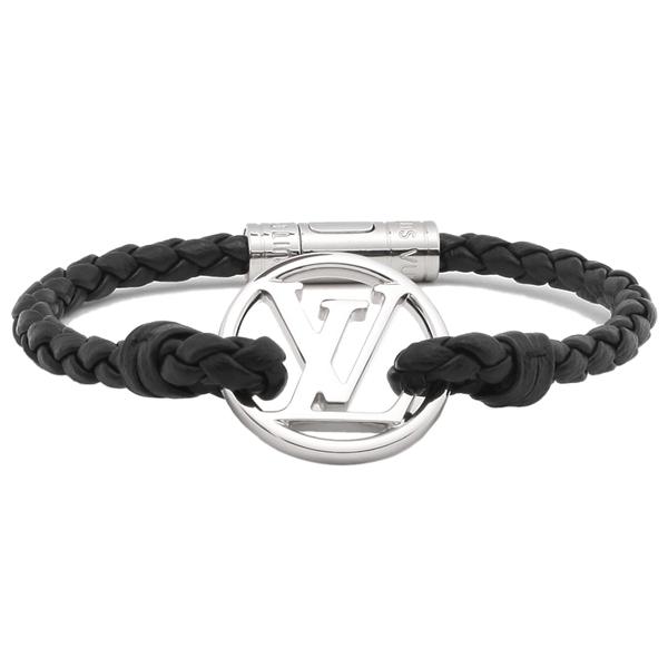 ルイヴィトン ブレスレット アクセサリー メンズ LOUIS VUITTON M6188 ブラック シルバー