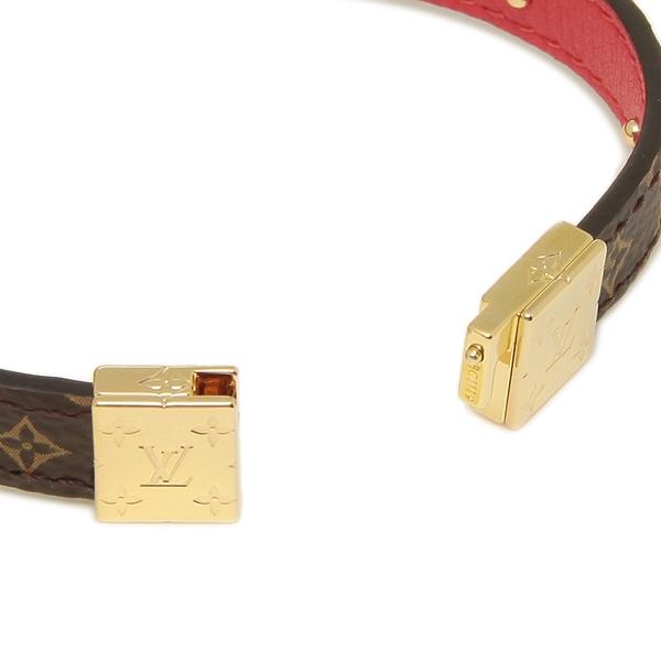 LOUIS VUITTONルイ・ヴィトン ブレスレット アクセサリー レディース ルイヴィトン M6268 ブラウン ゴールド レッド