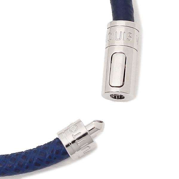 ルイ・ヴィトン ブレスレット アクセサリー メンズ ルイヴィトン M6568E ブルー シルバー