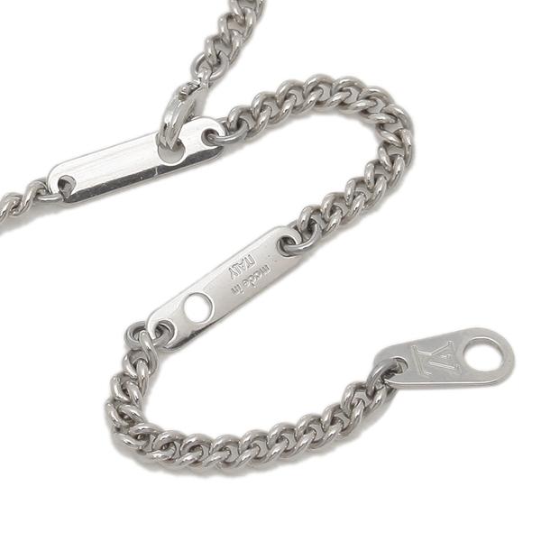 ルイ・ヴィトン ネックレス アクセサリー メンズ ルイヴィトン M63640 ブラック シルバー