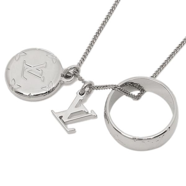 LOUIS VUITTON ネックレス アクセサリー メンズ ルイヴィトン M62485 シルバー