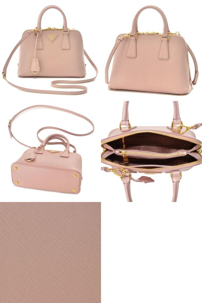 プラダ PRADA 2WAY サフィアーノ ハンドバッグ レディース ピンク レザー BL0838 NZV 615