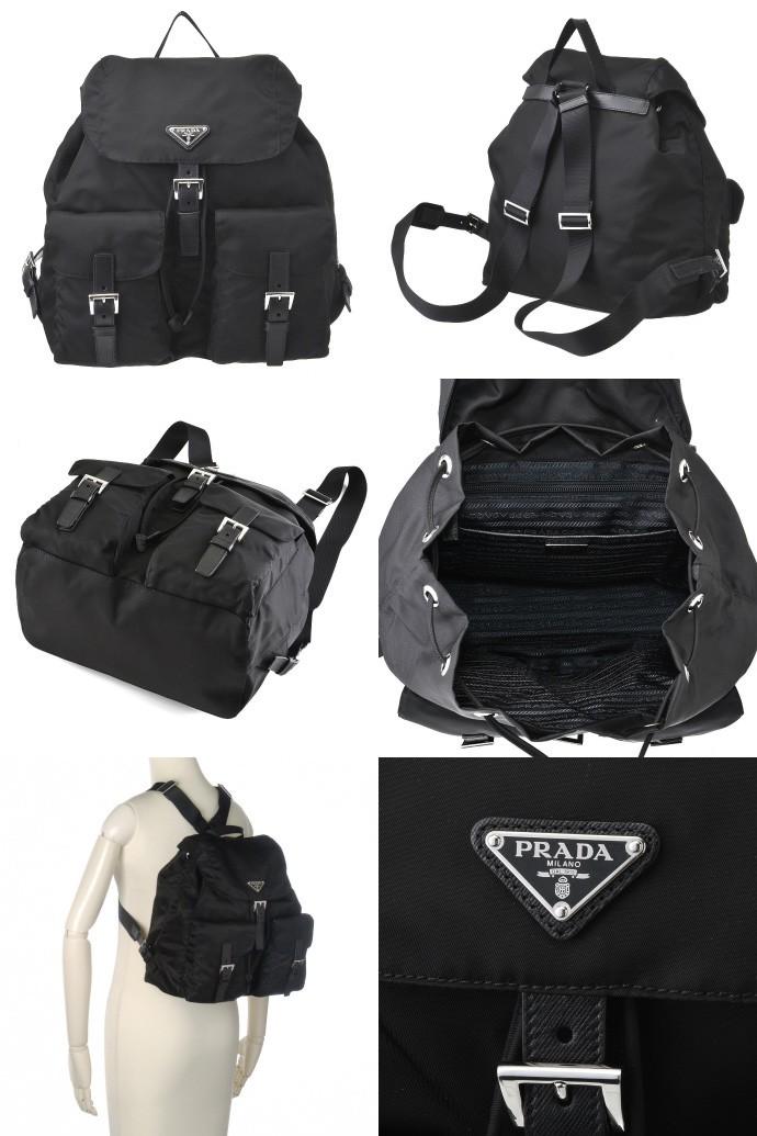 プラダ PRADA バッグ VERA BACKPACK バックパック リュック ブラック 1BZ811 V44 F0002 NERO