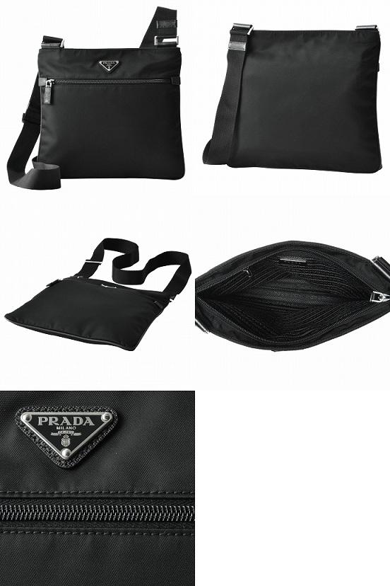 プラダ PRADA ショルダーバッグ ブラック BANDOLIERA 2VH053 064 F0002 NERO
