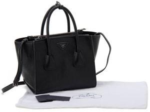 プラダ レザー 2WAY ハンドバッグ B2625M ショルダーバッグ ブラック