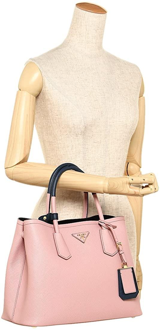 プラダトートバッグ レディース PRADA 1BG775 2A4A F0776 ピンク ネイビー