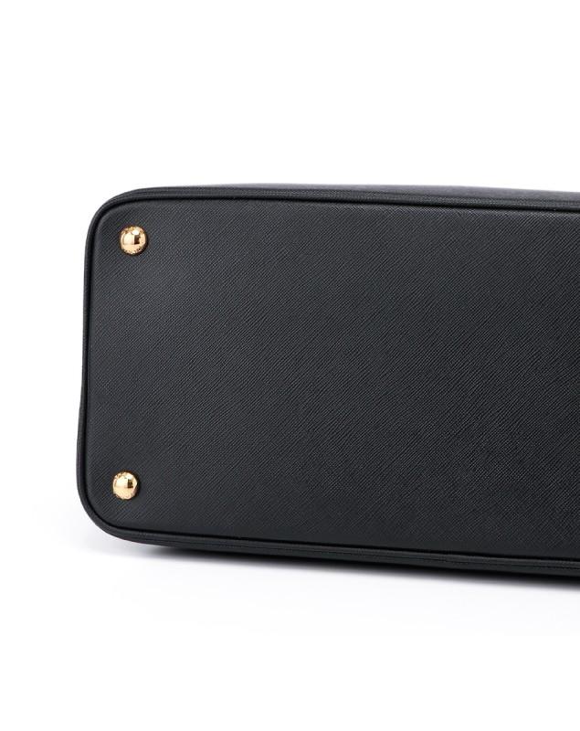 プラダ SAFFIANO LUX ショルダー付 ハンドバッグ BLACK  BN2538 NZV F0002