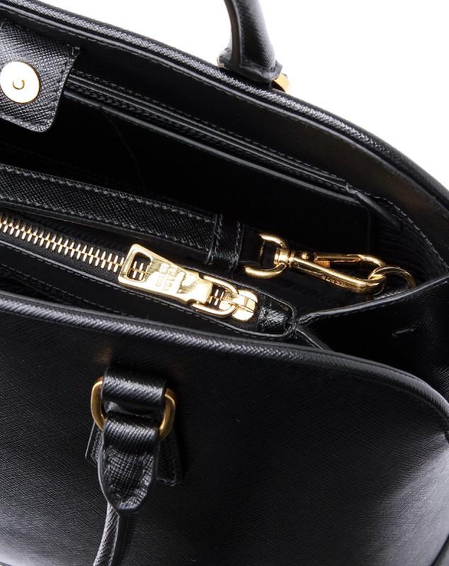 プラダ SAFFIANO LUX ショルダー付 ハンドバッグ BLACK  BN2538 NZV F0002