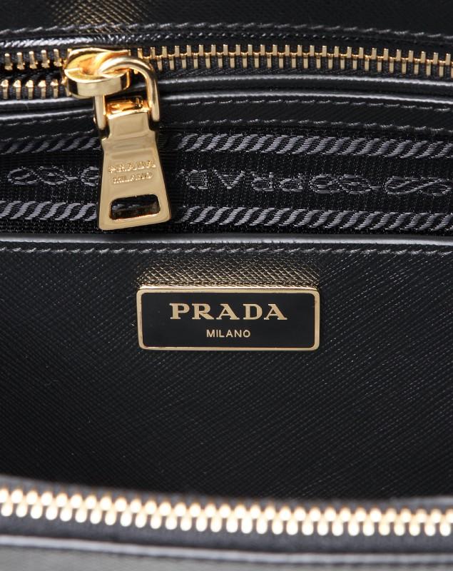 プラダ SAFFIANO LUX ショルダー付 ハンドバッグ BLACK  BN2538 NZV F0002