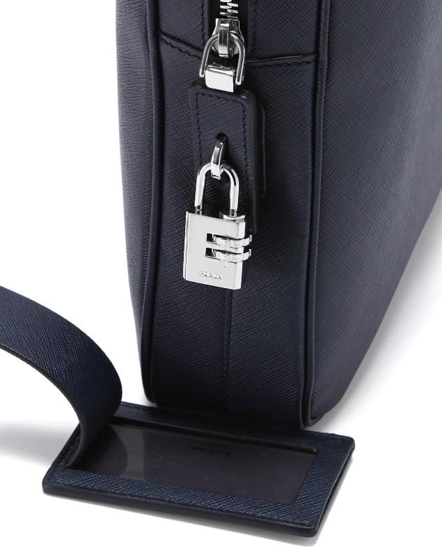 プラダ バッグ　ブリーフケース パドロック付 PRADA BLACK VS0363 9Z2 F0002