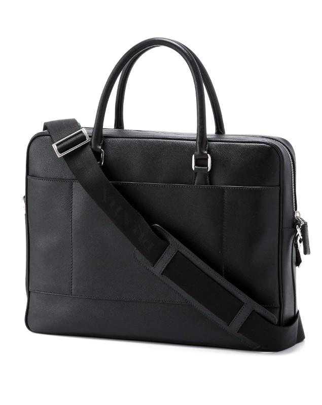 プラダ  PRADA SAFFIANO TRAVEL 2WAY ブリーフケース ビジネスバッグNERO ブラック VA0891 9Z2 002