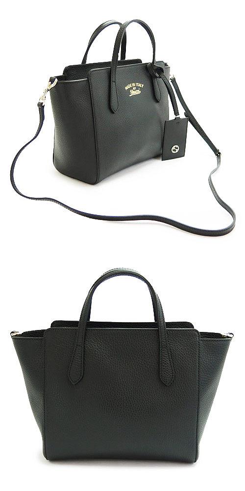 グッチ GUCCI バッグ 2WAY ショルダーバッグ ハンドバッグ レディース グッチスウィング ダラーカーフ ブラック 368827 CAO0G 1000