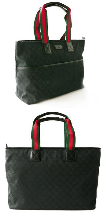 グッチバッグ GUCCI GG柄 マザーズバッグ/トートバッグ GGキャンバス ブラック 155524 F4FOR 1060