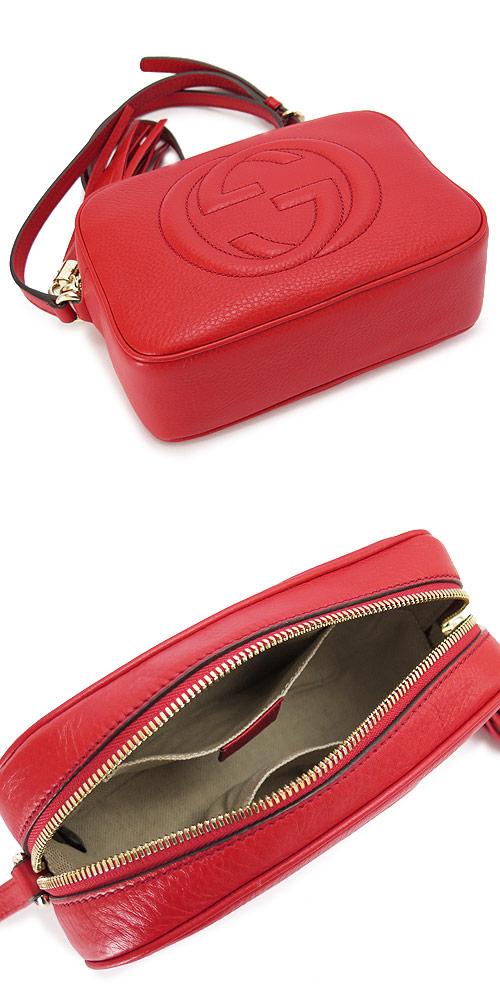 グッチバッグ GUCCI ショルダーバッグ ソーホー/SOHO レッド 308364 A7M0G 6523 レディース