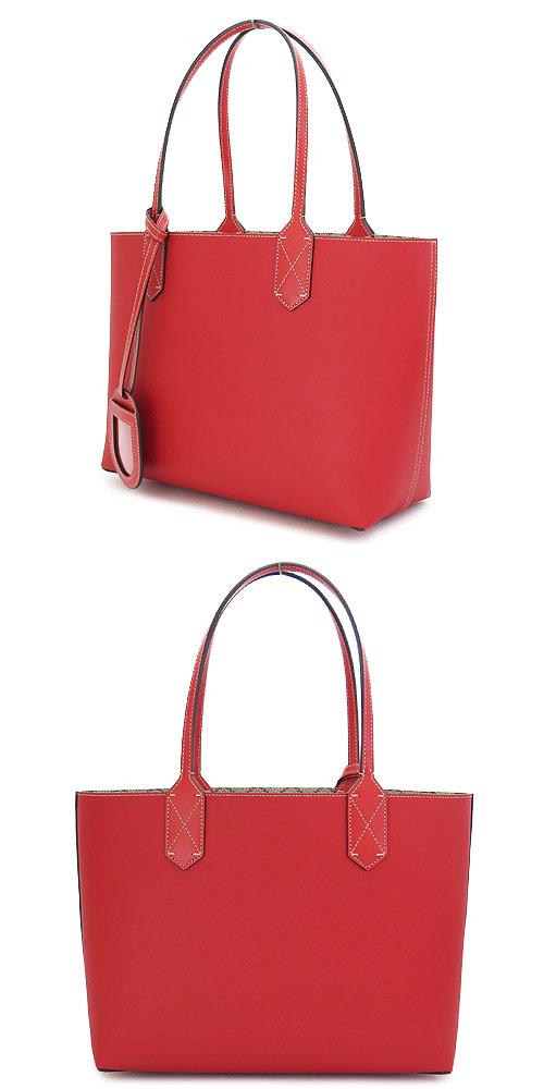 グッチ (Gucci) リバーシブル GGレザー スモール トートバッグ 372613-A9810-8411 レッド