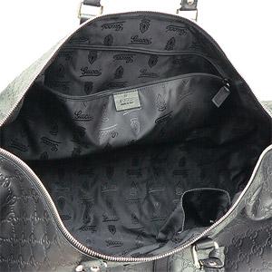 GUCCI グッチ シマ ボストンバッグ 206500 ボストンバッグ シマレザー ブラック ユニセックス 206500 BNX1G 1000