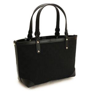 グッチトートバッグ スモール ロゴポーチ付き キャンバス レザー ブラック 269878 F4CMG 1000