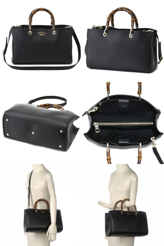 グッチバッグ GUCCI ショルダーバッグ トート 2way 斜めがけ バンブー ショッパー 323660 A7M0G 1000
