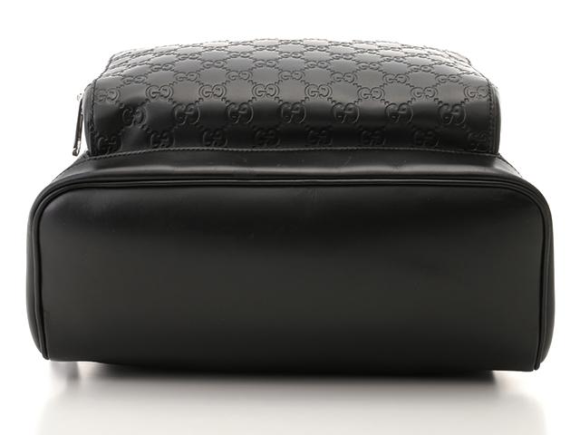 GUCCI グッチ グッチシマ シグネチャー レザー リュックサック バックパック メンズ ブラック 406370-CWCCN-1000