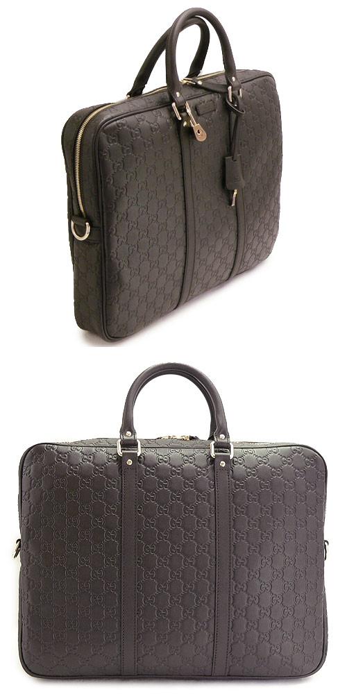 グッチ ビジネスバッグ GUCCI ブリーフケース メンズ GG柄レザー/グッチ シマ ダークブラウン 201480 BNX1G 2145