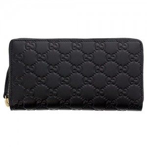 GUCCI グッチ 長財布 410102 CWC1G 1000 ブラック LINEA リネア グッチシマ