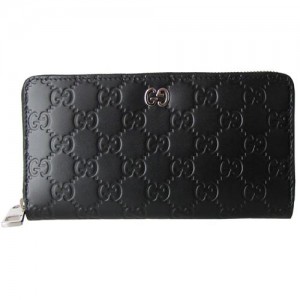 グッチ GUCCI 長財布 メンズ ユニセックス ラウンドファスナー GG シグネチャーレザー ブラック 473928 CWC1N 1000