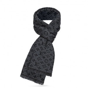 ルイヴィトン マフラー メンズマフラー  エシャルプ・モノグラム クラシック アントラシット M78526 LOUIS VUITTON
