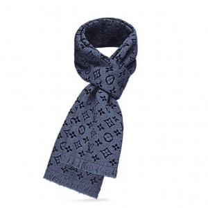 ルイヴィトンマフラー  エシャルプモノグラム クラシック ブルーマリーヌ M78525 LOUIS VUITTON