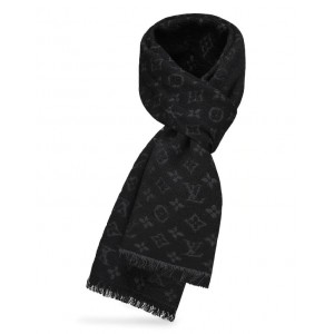 LOUIS VUITTON  ルイ ヴィトン エシャルプ･モノグラム クラシック M70520  ウール 100% ノワール  メンズ