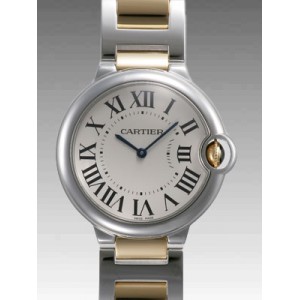 カルティエ バロンブルー ３６ｍｍ  W69008Z3