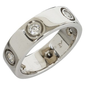 カルティエ Cartier フルダイヤ ラブリング  K18WG B608986